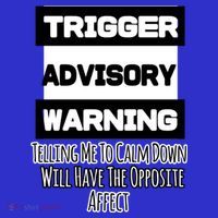 Trigger Warning Tell Me To Calm Down Opposite Affect Funny Gift Toddler Sweatshirt