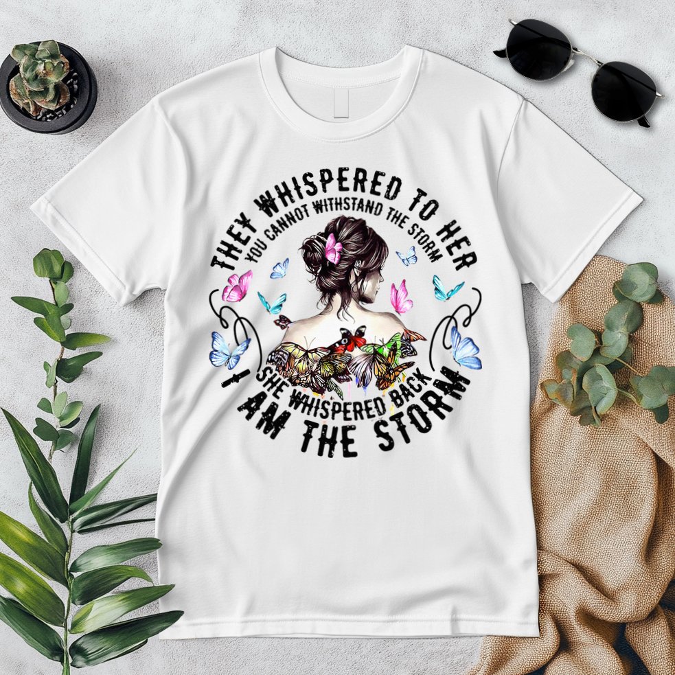They Whispered to Her She Whispered Back I Am A Storm Premium T-Shirt