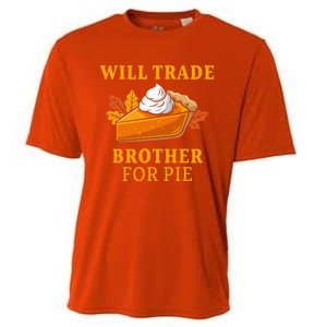 Thanksgiving Will Trade Brother For Pie Fall Family Cooling Performance Crew T-Shirt