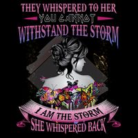 They Whispered To Her You Cannot Withstand The Storm Positive Motivational Upl Impact Tech Backpack