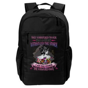 They Whispered To Her You Cannot Withstand The Storm Positive Motivational Upl Daily Commute Backpack