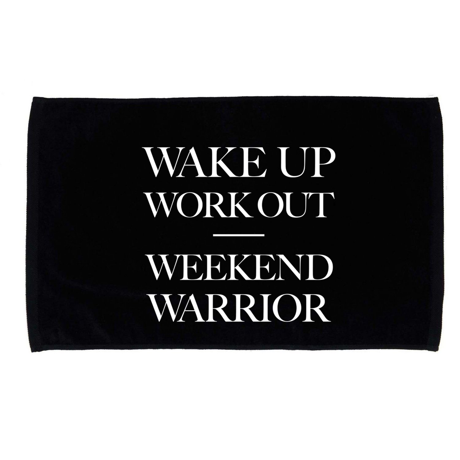 Trendy Wake Up Work Out Weekend Warrior Great Gift Microfiber Hand Towel