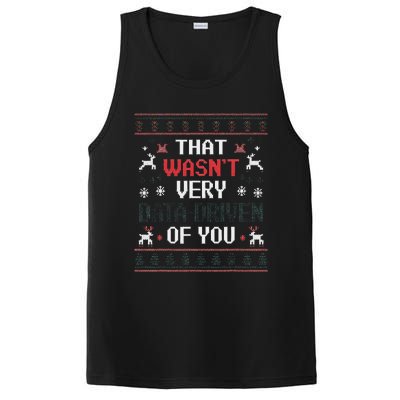 That WasnT Very Data Driven Of You Christmas Xmas Pajamas PosiCharge Competitor Tank