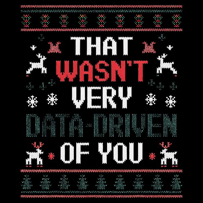 That WasnT Very Data Driven Of You Christmas Xmas Pajamas Wool Snapback Cap