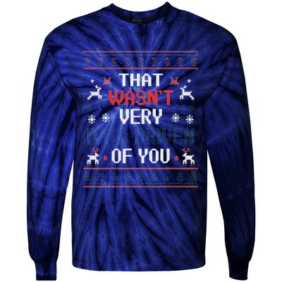 That WasnT Very Data Driven Of You Christmas Xmas Pajamas Tie-Dye Long Sleeve Shirt