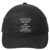 That WasnT Very Data Driven Of You Ugly Christmas 7-Panel Snapback Hat