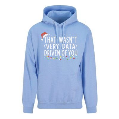 That WasnT Very Data Driven Of You Christmas Xmas Pajamas Unisex Surf Hoodie