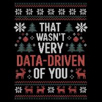 That WasnT Very Data Driven Of You Christmas Pajamas Full-Length Apron With Pockets