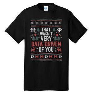 That WasnT Very Data Driven Of You Christmas Pajamas Tall T-Shirt