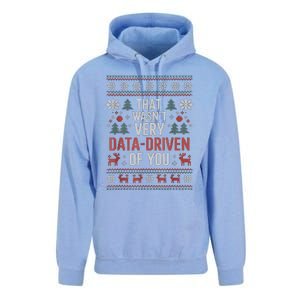 That WasnT Very Data Driven Of You Christmas Pajamas Unisex Surf Hoodie