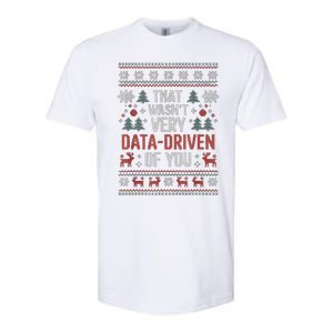 That WasnT Very Data Driven Of You Christmas Pajamas Softstyle CVC T-Shirt