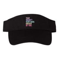 That WasnT Very Data Driven Of You Funny Data Analyst Geek Valucap Bio-Washed Visor