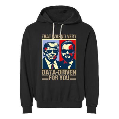 That WasnT Very Data Driven Of You Christmas Xmas Pajamas Garment-Dyed Fleece Hoodie