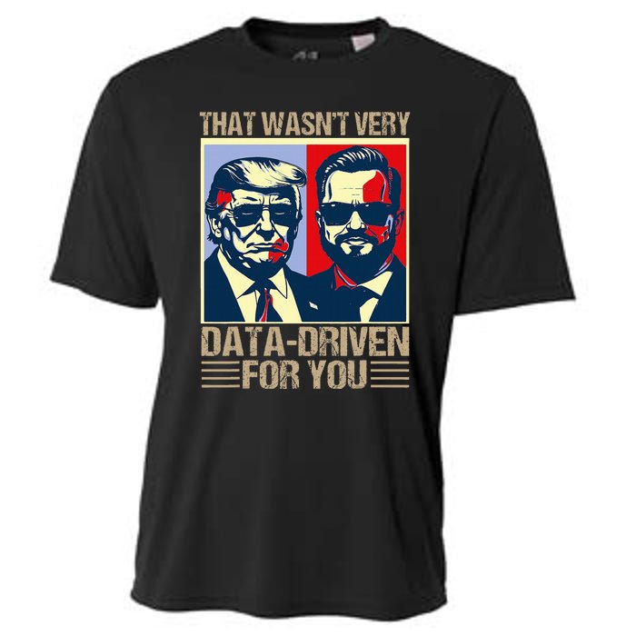 That WasnT Very Data Driven Of You Christmas Xmas Pajamas Cooling Performance Crew T-Shirt