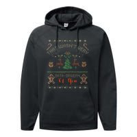 That WasnT Very Data Driven Of You Ugly Christmas Sweaters Performance Fleece Hoodie