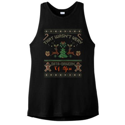 That WasnT Very Data Driven Of You Ugly Christmas Sweaters Ladies PosiCharge Tri-Blend Wicking Tank