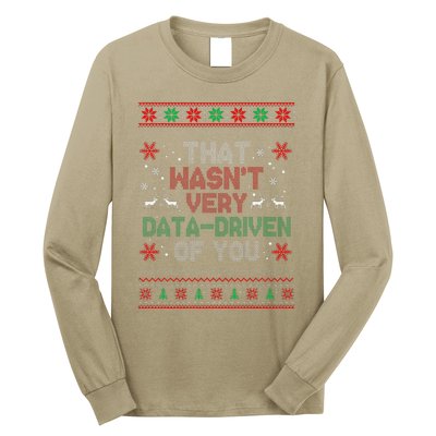 That WasnT Very Data Driven Of You Christmas Xmas Pajamas Long Sleeve Shirt