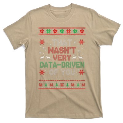 That WasnT Very Data Driven Of You Christmas Xmas Pajamas T-Shirt