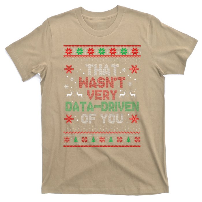 That WasnT Very Data Driven Of You Christmas Xmas Pajamas T-Shirt