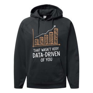 That WasnT Very Data Driven Of You Funny Data Driven Performance Fleece Hoodie