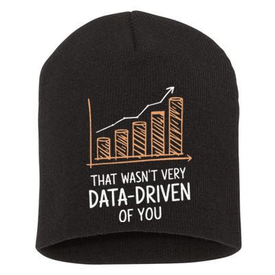 That WasnT Very Data Driven Of You Funny Data Driven Short Acrylic Beanie