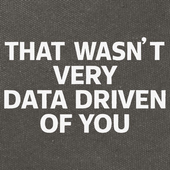 That WasnT Very Data Driven Of You Funny Data Analyst Geek Cotton Canvas Backpack