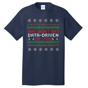 That WasnT Very Data Driven Of You Christmas Xmas Pajamas Tall T-Shirt