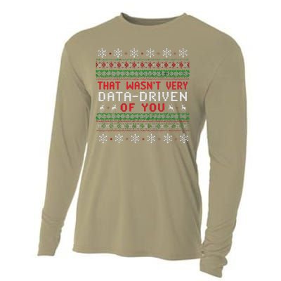 That WasnT Very Data Driven Of You Christmas Xmas Pajamas Cooling Performance Long Sleeve Crew