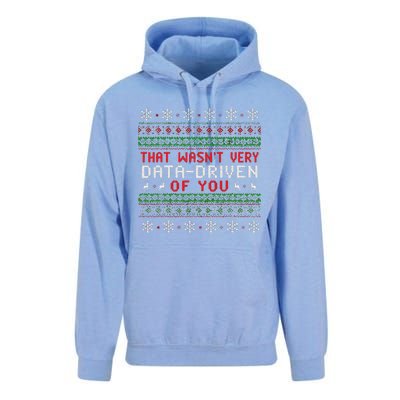 That WasnT Very Data Driven Of You Christmas Xmas Pajamas Unisex Surf Hoodie