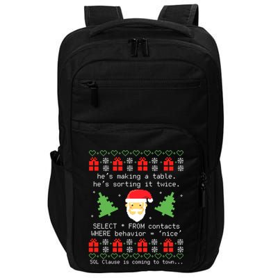 That WasnT Very Data Driven Of You Ugly Christmas Sweaters Impact Tech Backpack