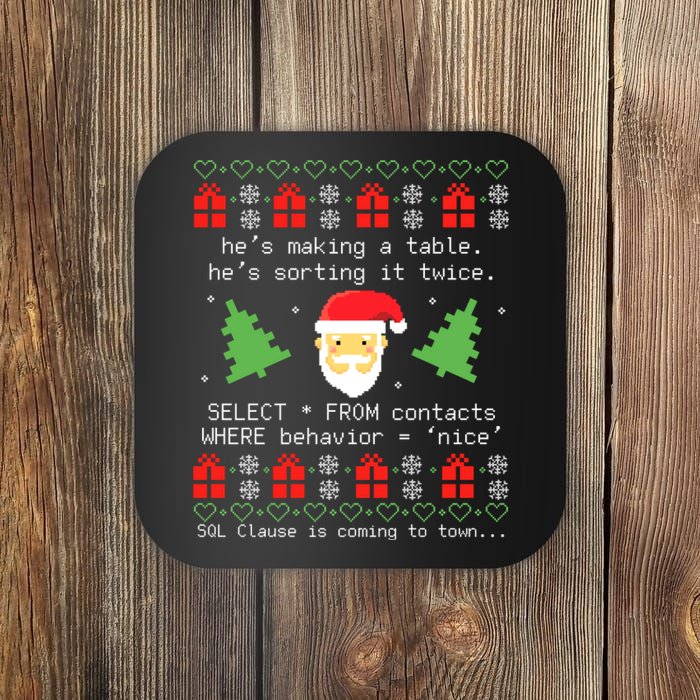 That WasnT Very Data Driven Of You Ugly Christmas Sweaters Coaster