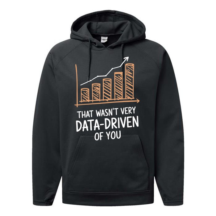 That WasnT Very Data Driven Of You Funny Data Driven Performance Fleece Hoodie