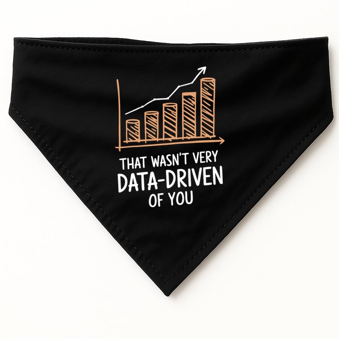 That WasnT Very Data Driven Of You Funny Data Driven USA-Made Doggie Bandana