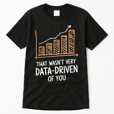 That WasnT Very Data Driven Of You Funny Data Driven Tall T-Shirt