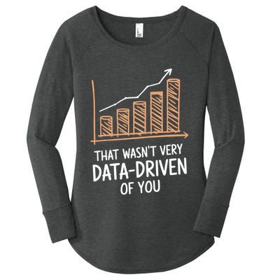 That WasnT Very Data Driven Of You Funny Data Driven Women's Perfect Tri Tunic Long Sleeve Shirt