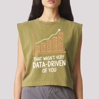 That WasnT Very Data Driven Of You Funny Data Driven Garment-Dyed Women's Muscle Tee