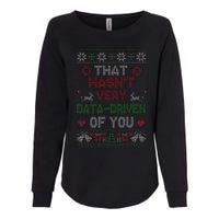 That WasnT Very Data Driven Of You Christmas Xmas Pajamas Womens California Wash Sweatshirt