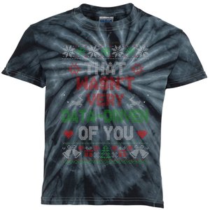 That WasnT Very Data Driven Of You Christmas Xmas Pajamas Kids Tie-Dye T-Shirt