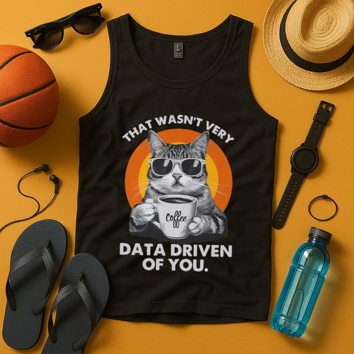 That WasnT Very Data Driven Of You Funny Cat Data Analyst Tank Top