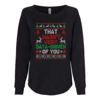 That WasnT Very Data Driven Of You Christmas Xmas Pajamas Womens California Wash Sweatshirt