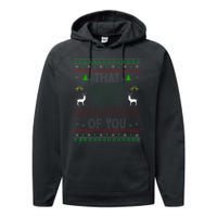 That WasnT Very Data Driven Of You Ugly Christmas Xmas Performance Fleece Hoodie