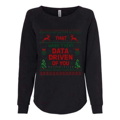 That WasnT Very Data Driven Of You Christmas Xmas Womens California Wash Sweatshirt