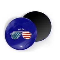 Tyler Wv Vintage Us Flag Sunglasses Gift Magnet