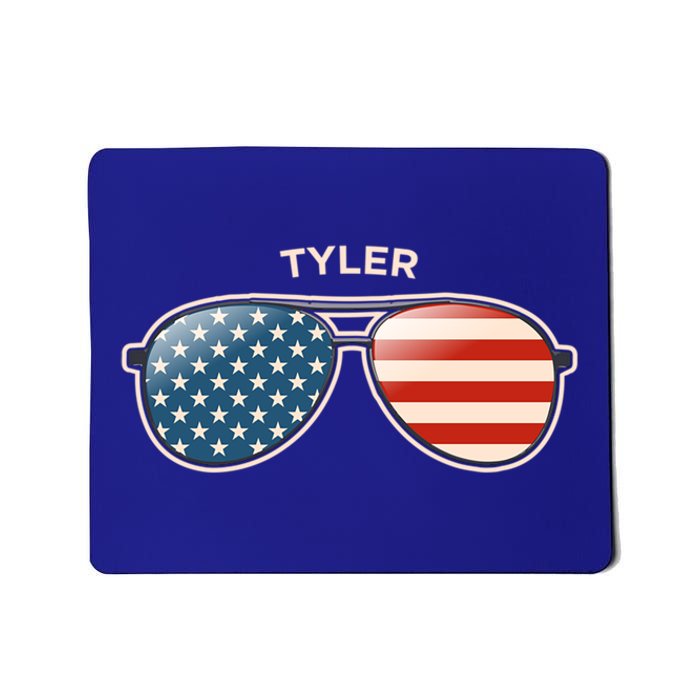 Tyler Wv Vintage Us Flag Sunglasses Gift Mousepad