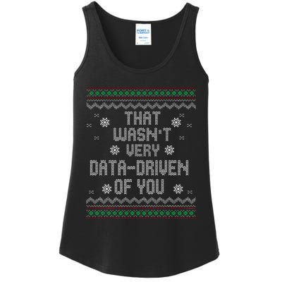 That WasnT Very Data Driven Of You Christmas Xmas Pajamas Ladies Essential Tank