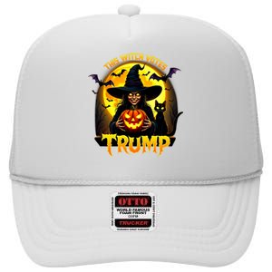 This Witch Votes Trump – Halloween Political High Crown Mesh Back Trucker Hat