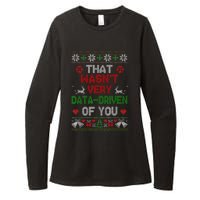 That WasnT Very Data Driven Of You Christmas Xmas Pajamas Womens CVC Long Sleeve Shirt