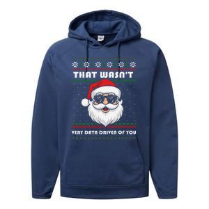 That WasnT Very Data Driven Of You Christmas Funny Xmas Performance Fleece Hoodie