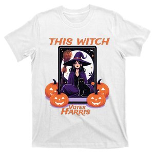 This Witch Votes Kamala Harris Halloween Spooky Tarot Card T-Shirt