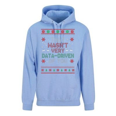 That WasnT Very Data Driven Of You Christmas Xmas Pajamas Unisex Surf Hoodie